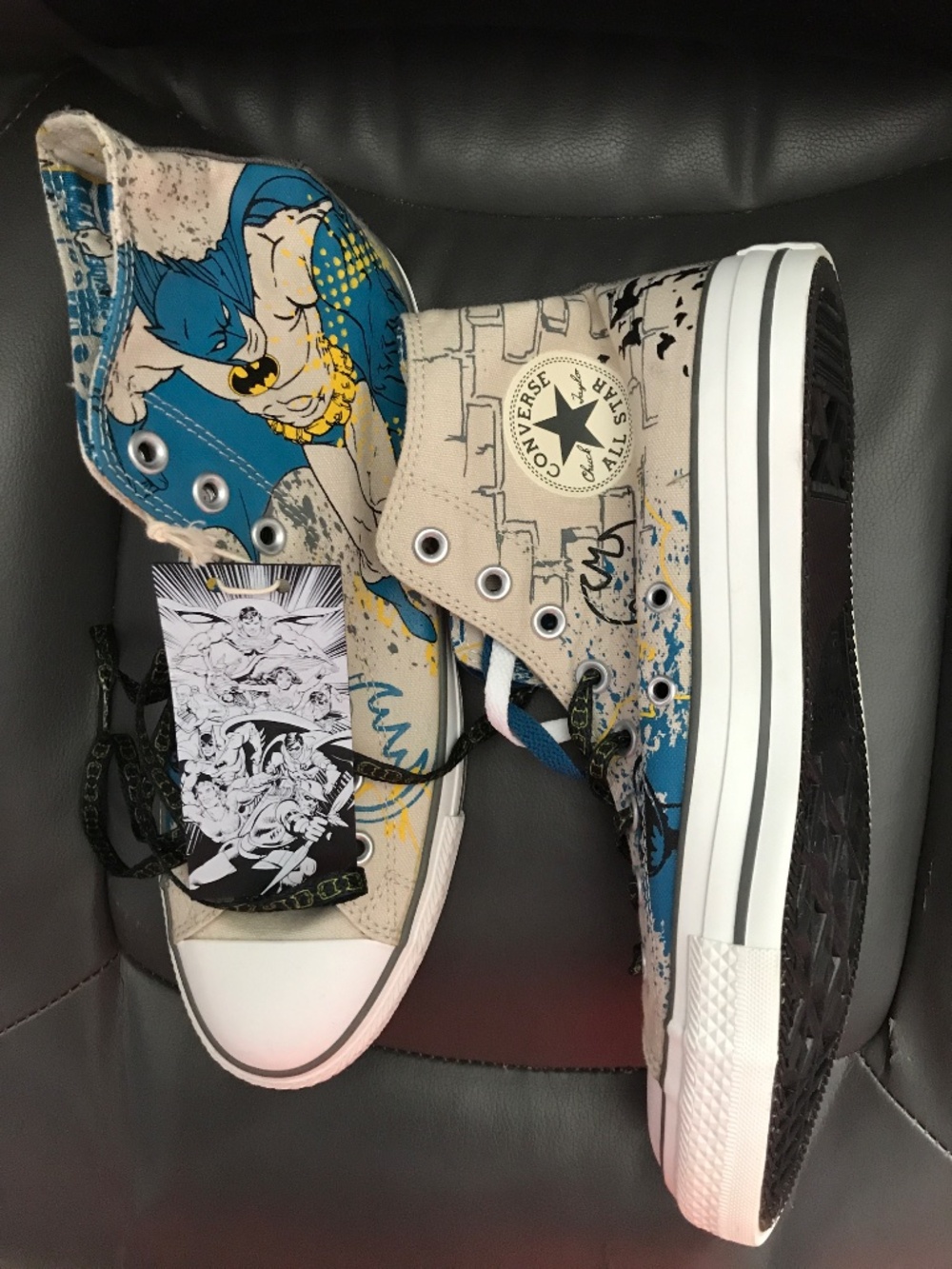DC Comics x Converse Chuck Taylor All Star Hi Sneakers "Batman" NWT LTD Ed